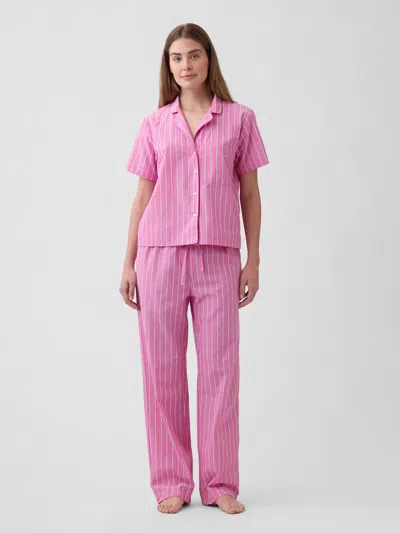 Gap Factory Poplin Pj Shirt In Pink