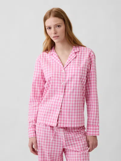 Gap Factory Poplin Pj Shirt In Pink