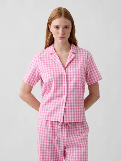 Gap Factory Poplin Pj Shirt In Pink