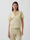 Gap Factory Poplin Pj Shirt In Yellow