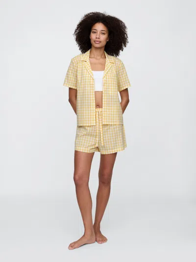 Gap Factory Poplin Pj Shorts In Yellow