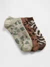 Gap Factory Print Ankle Socks (3-pack) In Multi