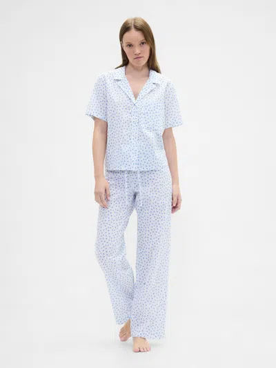 Gap Factory Print Poplin Pj Pants