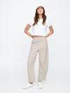 Gap Factory Pull-on Barrel Sweatpants In Brown