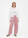 Gap Factory Pull-on Barrel Sweatpants In Pink