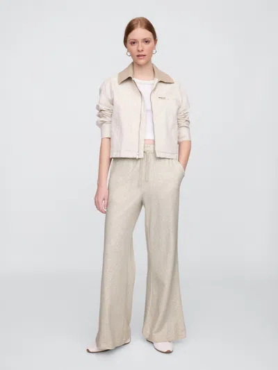Gap Factory Pull-on French Terry Flare Sweatpants In Neutral