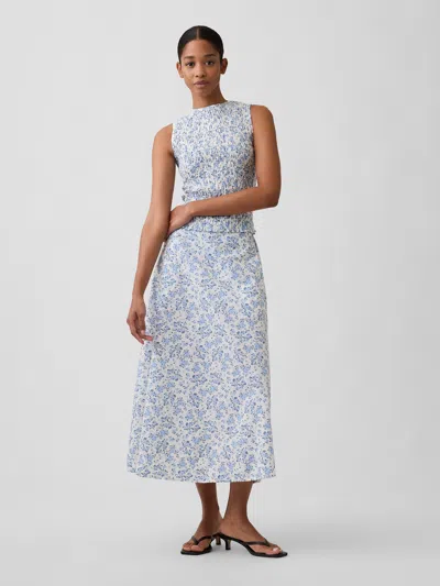 Gap Factory Pull-on Maxi Skirt In Blue
