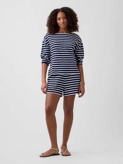 Gap Factory Pull-on Stripe Shorts In Blue