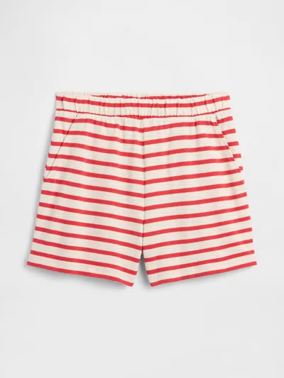Gap Factory Pull-on Stripe Shorts In Red