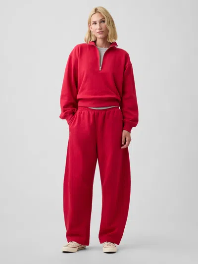 Gap Factory Pull-on Barrel Sweatpants In Crimson Red