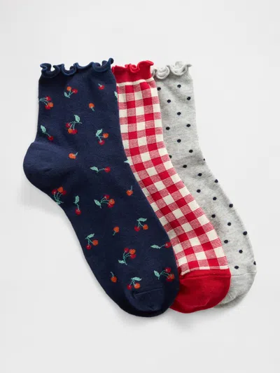 Gap Factory Quarter Crew Socks (3-pack)