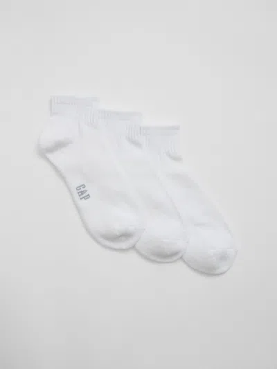 Gap Factory Quarter Crew Socks (3-pack) In White