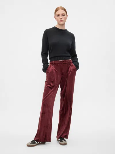 Gap Factory Recycled Easy Crinkle Velvet Trousers In Multi