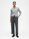 Gap Factory Recycled High Rise Straight-leg Pants In Gray