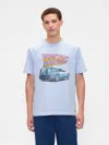 Gap Factory Relaxed Back To The Future Graphic T-shirt In Blue