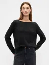 Gap Factory Relaxed Boatneck Sweater In Black