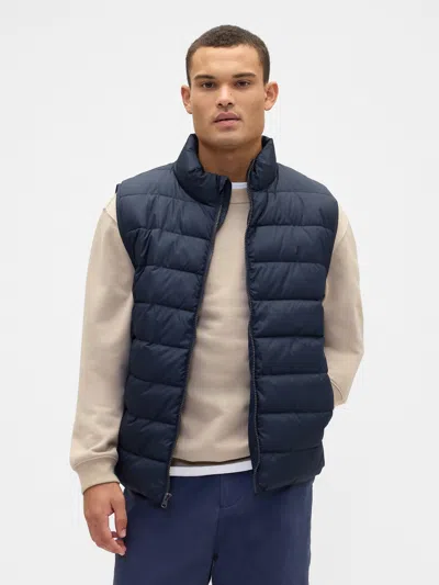Gap Factory Relaxed Coldcontrol Puffer Vest In Blue