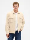 Gap Factory Relaxed Corduroy Overshirt In Nude