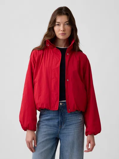 Gap Factory Relaxed Cozy-lined Anorak Jacket In Modern Red