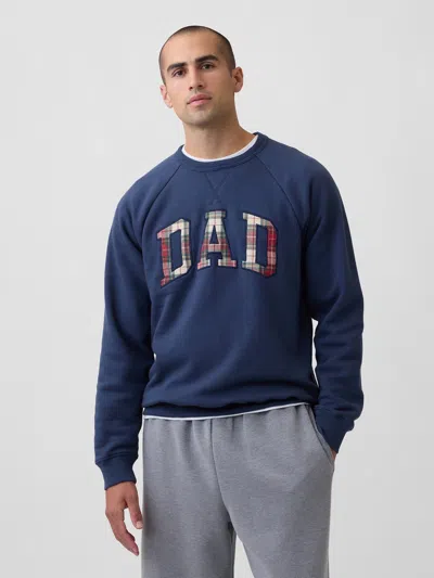 Gap Factory Relaxed Crewneck Graphic Sweatshirt In Vintage Navy
