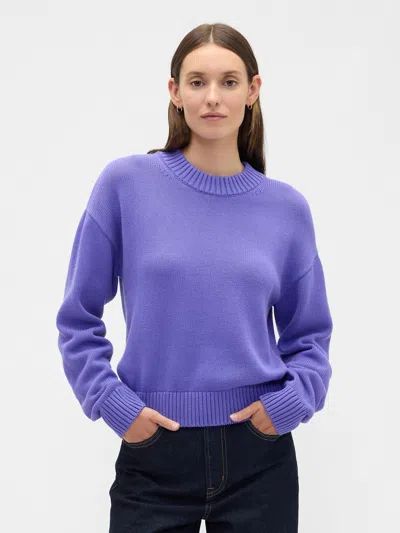 GAP FACTORY RELAXED CROPPED CREWNECK SWEATER