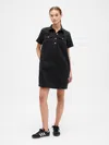 Gap Factory Relaxed Denim Mini Dress In Black