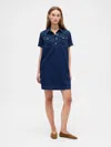 Gap Factory Relaxed Denim Mini Dress In Purple