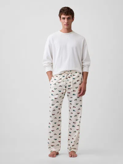 Gap Factory Relaxed Flannel Pj Pants In Christmas Tree Cars