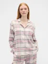 Gap Factory Relaxed Flannel Sleep Shirt In Multi