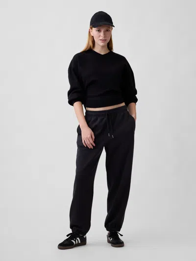 Gap Factory Relaxed Fleece Joggers In Black
