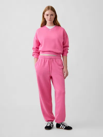 Gap Factory Relaxed Fleece Joggers In Pink