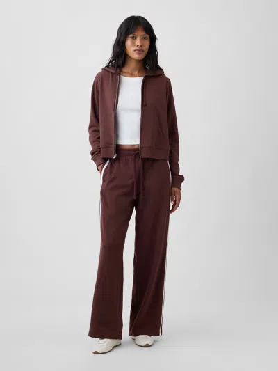 Gap Factory Relaxed French Terry Straight-leg Sweatpants In Chocolate Bar Brown