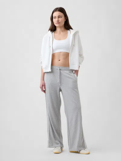 Gap Factory Relaxed French Terry Straight-leg Sweatpants In Gray