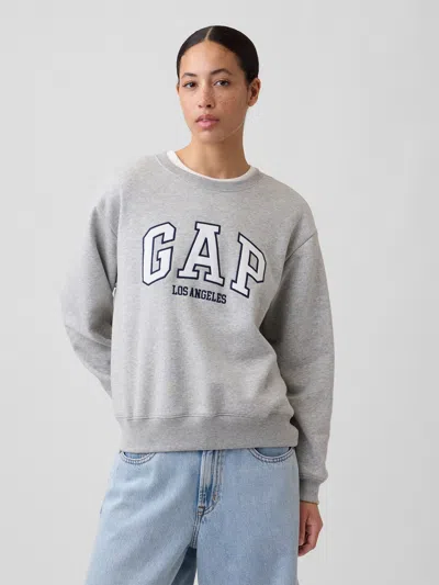 Gap Factory Relaxed Gap City Logo Sweatshirt In Gray