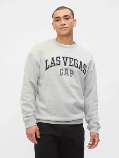Gap Factory Relaxed Gap Logo Graphic Sweatshirt In Gray