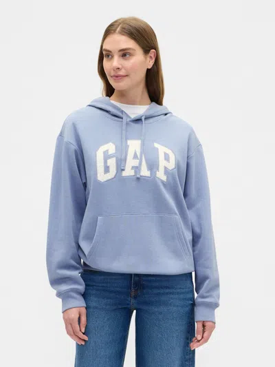 Gap Factory Relaxed Gap Logo Hoodie In Blue