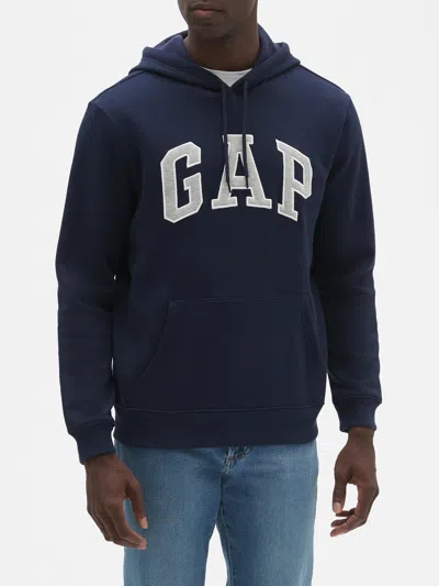 Gap Factory Relaxed Gap Logo Hoodie In Blue