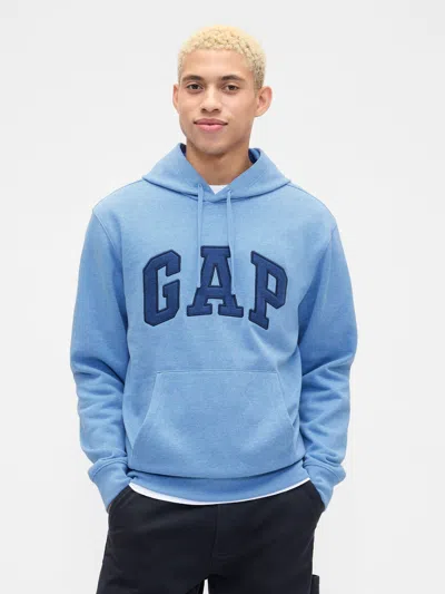 Gap Factory Relaxed Gap Logo Hoodie In Blue