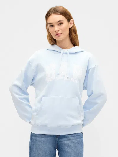 Gap Factory Relaxed Gap Logo Hoodie In Blue