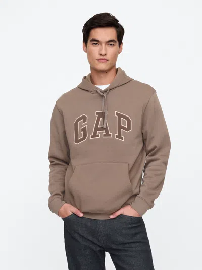 Gap Factory Relaxed Gap Logo Hoodie In Gray