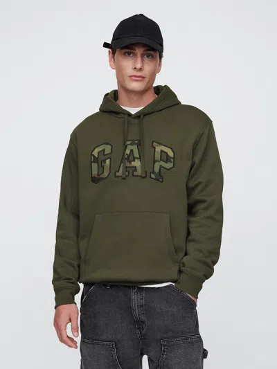 Gap Factory Relaxed Gap Logo Hoodie In Green