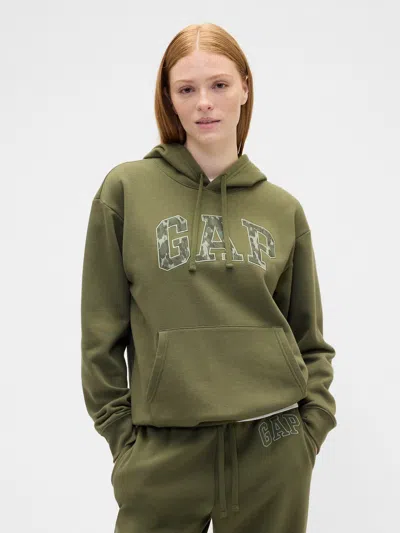 Gap Factory Relaxed Gap Logo Hoodie In Green