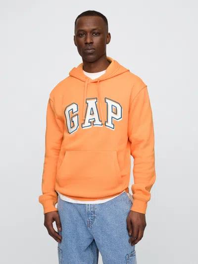 Gap Factory Relaxed Gap Logo Hoodie In Orange