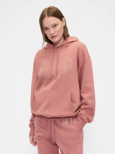 Gap Factory Relaxed Gap Logo Hoodie In Pink