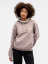 Gap Factory Relaxed Gap Logo Hoodie In Purple