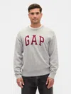 Gap Factory Relaxed Gap Logo Intarsia Sweater In Gray