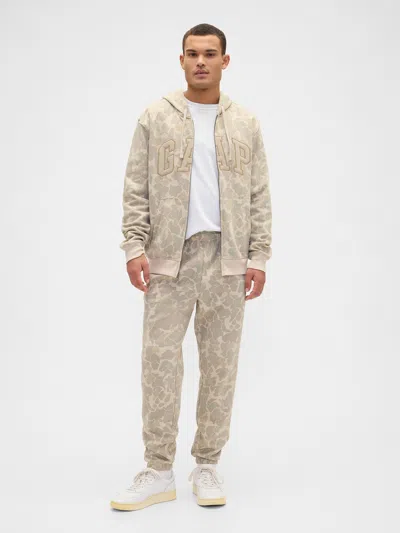 Gap Factory Relaxed Gap Logo Print Joggers In Gray