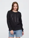 Gap Factory Relaxed Gap Logo Sweatshirt In Black