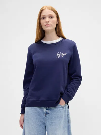 Gap Factory Relaxed Gap Logo Sweatshirt In Blue