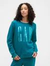 Gap Factory Relaxed Gap Logo Sweatshirt In Blue
